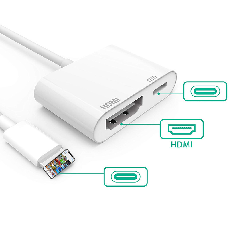 HDMI screen mirroring device: Wired connection, mobile phone conversion, TV large-screen display, high-definition transmission and projection without delay Item Picture