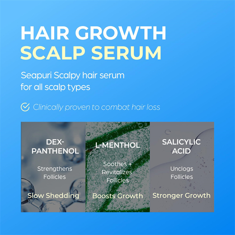 Scalpy Hair Growth Serum for Hair Loss Hair Care Essence Specification drawing