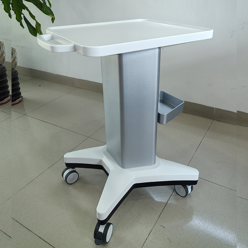 Beauty, mobile trolley with tray, storage rack, simple abs medical equipment, clinic, dental, oral clinic details Picture