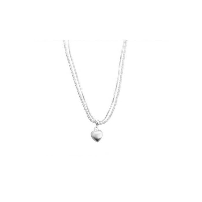Sparkling heart-shaped pendant necklace for women, a high-end, light luxury, niche and exquisite necklace, versatile and elegant collarbone chain Item Picture