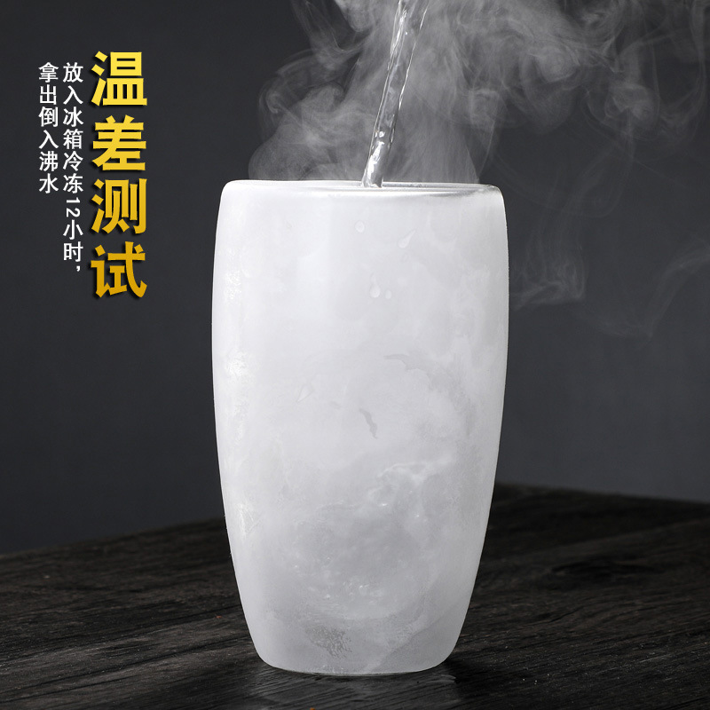 【 Cross-border 】 High borosilicate double-layer glass cup, heat-insulating household transparent cup, milk coffee cup, Amazon set Application Scenario
