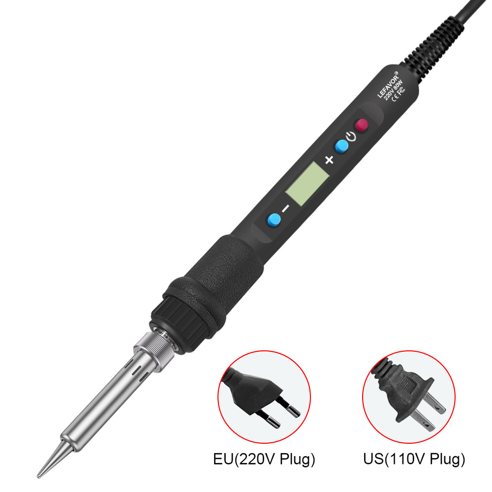 80W internal heating digital display adjustable temperature constant temperature soldering iron set, electric soldering pen, household repair tool Application Scenario