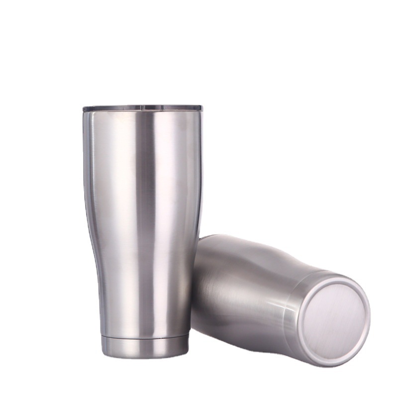 The new waist-shaped cup has a monthly sales volume of 50,000. It is an export stainless steel vacuum car cup, beer mug, and a large-capacity car ice cup Item Picture