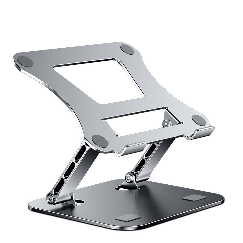 Double-layer height-adjustable computer stand, notebook stand, metal notebook heat dissipation folding storage bracket, height-increasing stand Item Picture