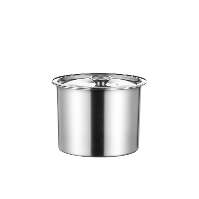 304 stainless steel thickened flavor cups, household oil basins with covers, seasoning jars, commercial kitchen seasoning basins, hot pot seasoning cups Item Picture