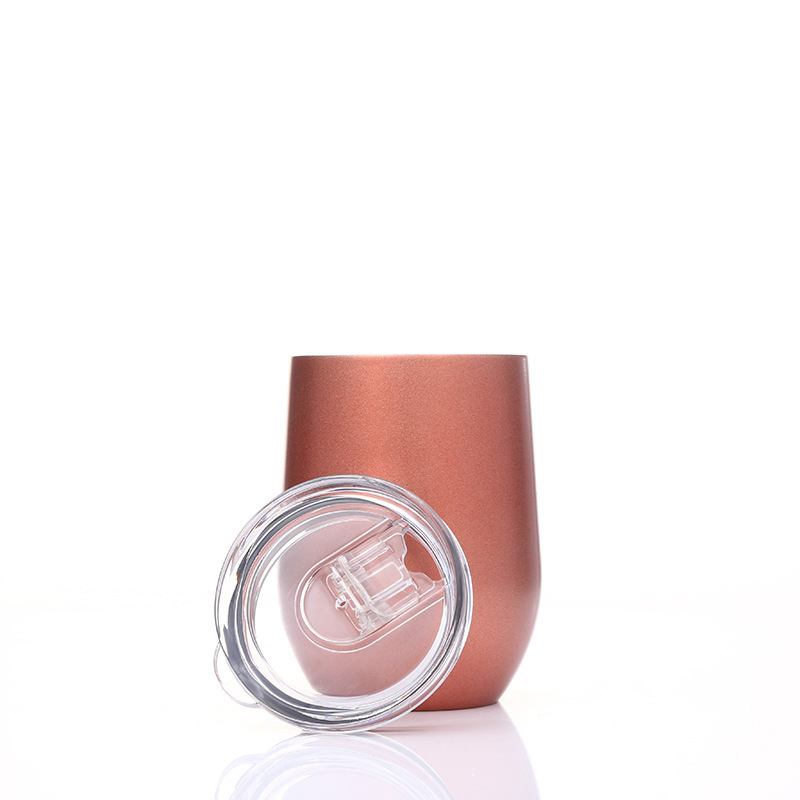 Wholesale of cross-border 304 eggshell cups, stainless steel wine insulated cups, beer vacuum U-shaped egg cups and portable water cups Item Picture