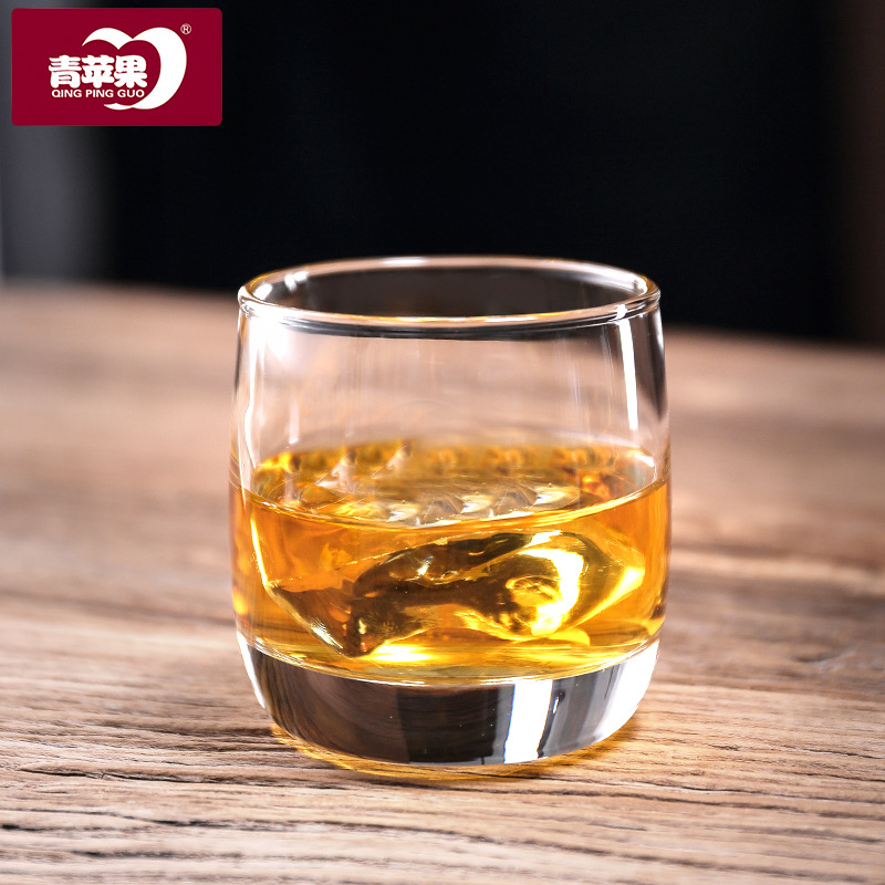 Wholesale of heat-resistant glass cups, juice cups, beer mugs, tea brewing cups, creative water cups and whisky glasses from Green Apple Manor details Picture