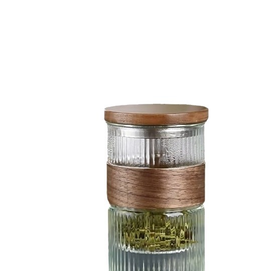 The glass water cup is easy to clean with tea and water separation. It is a double-layer heat-insulating transparent tea cup with high borosilicate and high appearance level, and is heat-resistant Item Picture