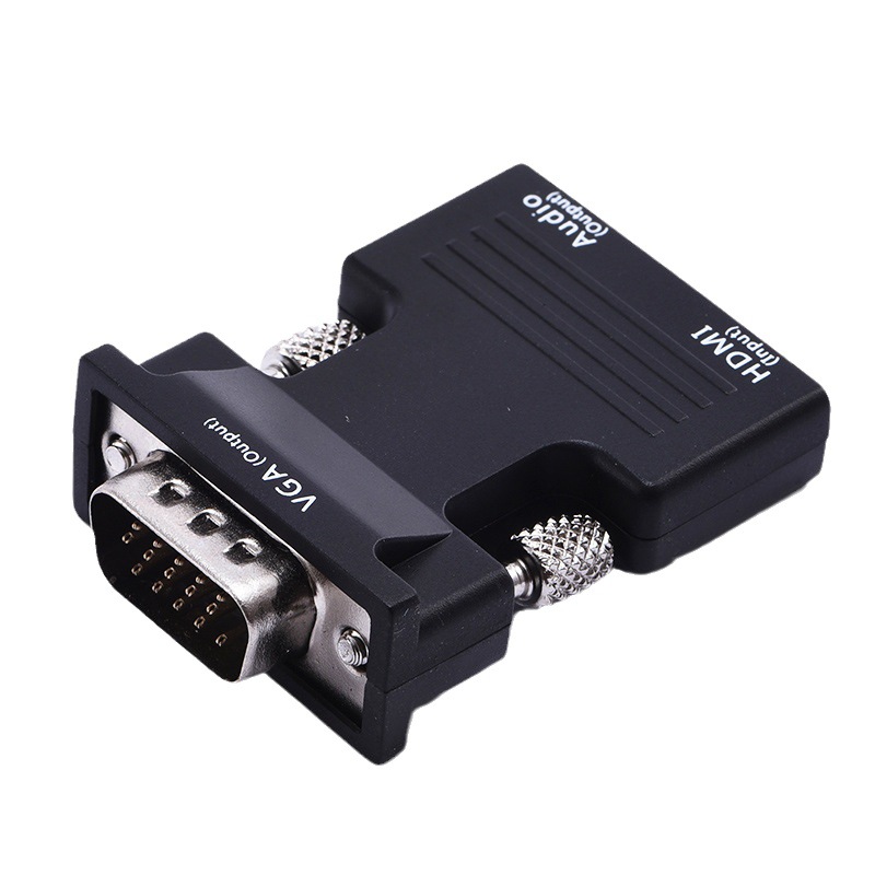 HDMI to VGA adapter, HDMI female to VGA male converter with audio, computer projector, high-definition adapter Item Picture