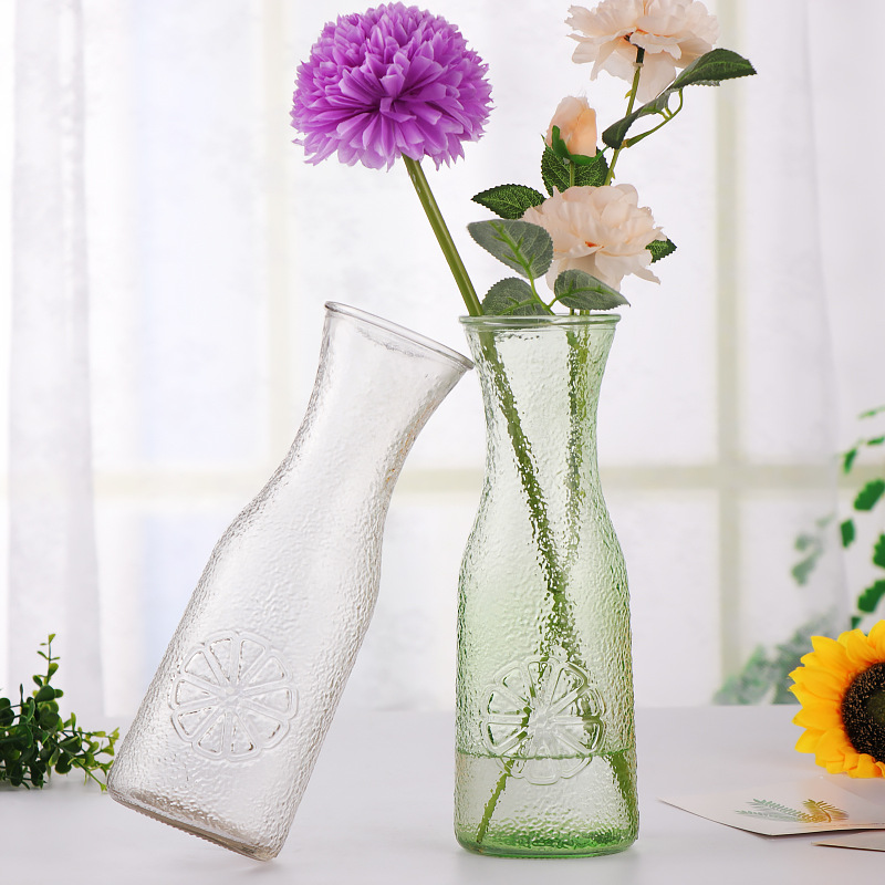 New creative ice chrysanthemum vase, flower arrangement, hydroponic vase, living room rose and lily decorative vase details Picture