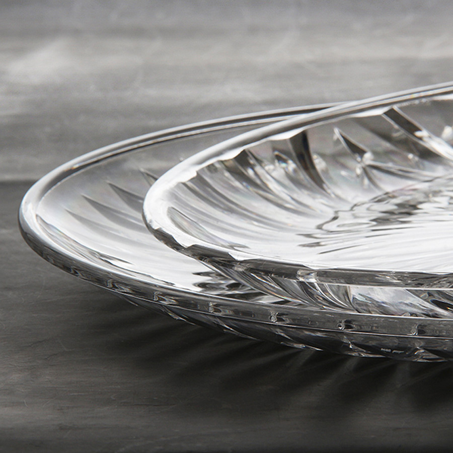Fruit plate, plastic acrylic transparent fruit plate, creative snack plate, home candy plate, dried fruit plate, KTV snack plate Specification drawing