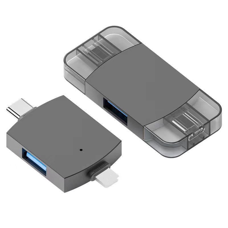 Compatible with Apple phone adapter, Type-C adapter, 2-in-1, 2-through, high-speed USB flash drive, mouse, OTG converter Item Picture