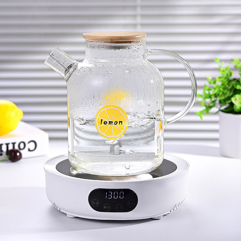 High-appearance-level cooling water bottle, glass high-temperature resistant and anti-explosion cold water bottle, household high borosilicate water bottle, large-capacity brewing teapot Application Scenario