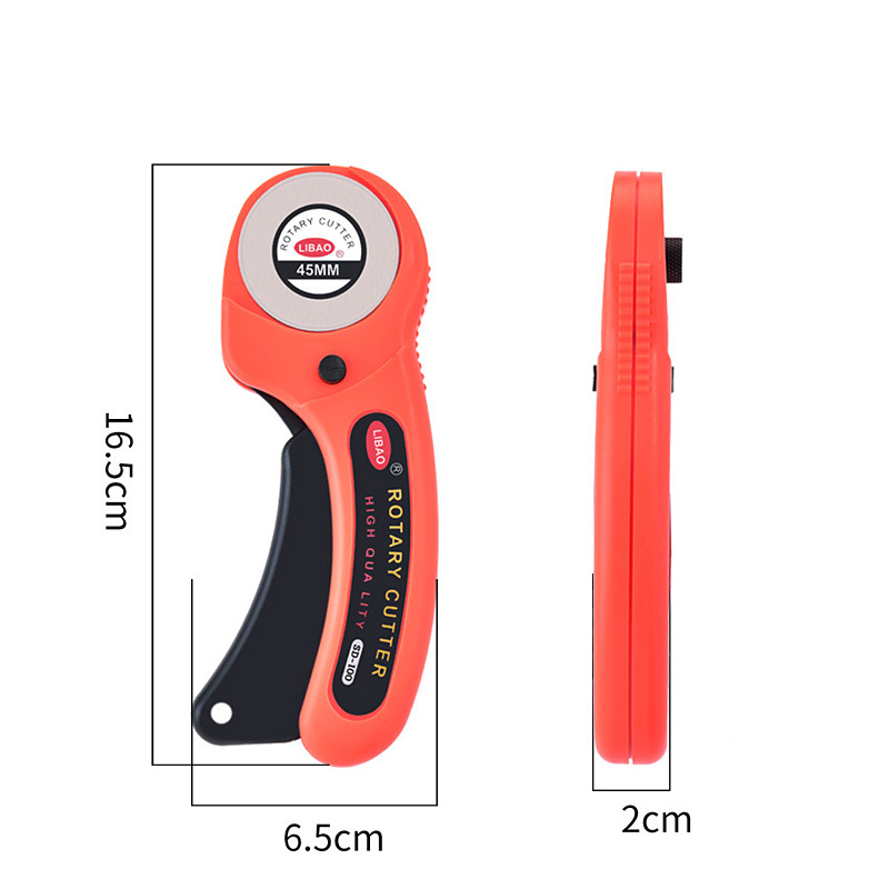 Fabric cutting knife, fabric cutting knife, leather cutting knife, paper cutting knife, circular wallpaper knife, roller knife, dashed line, curve, wavy line, utility knife Application Scenario