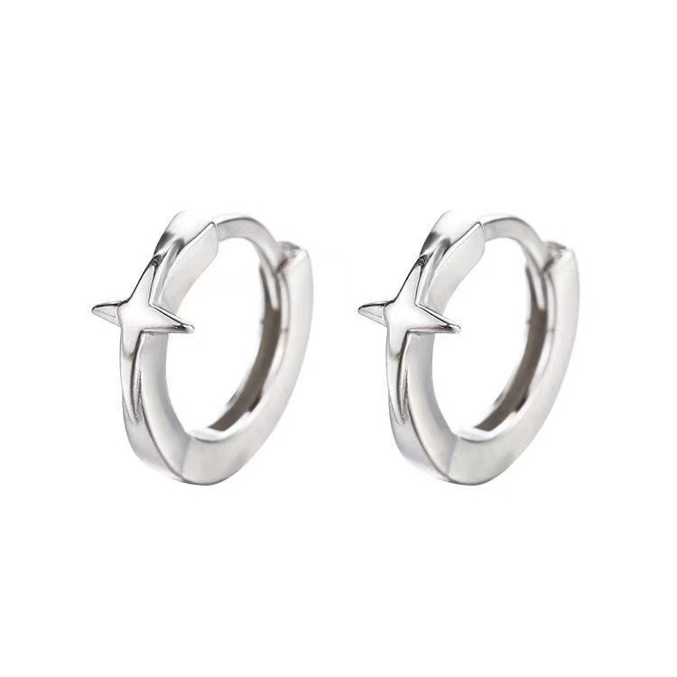 Fashionable Star ear loops, a new trend in 2025, are versatile and niche ear studs and earrings for women Item Picture