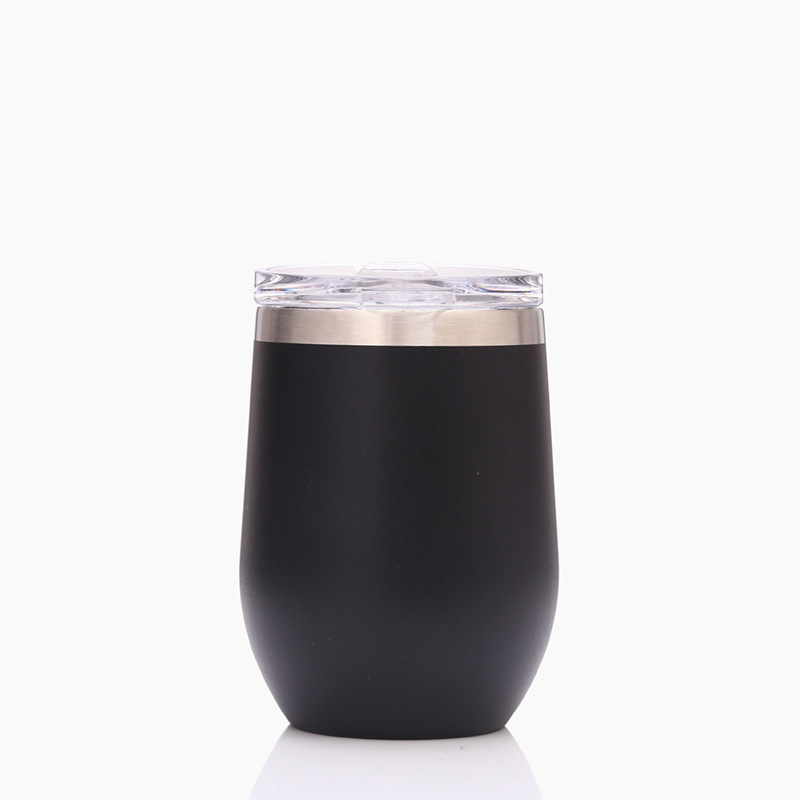 Wholesale of cross-border 304 eggshell cups, stainless steel wine insulated cups, beer vacuum U-shaped egg cups and portable water cups details Picture