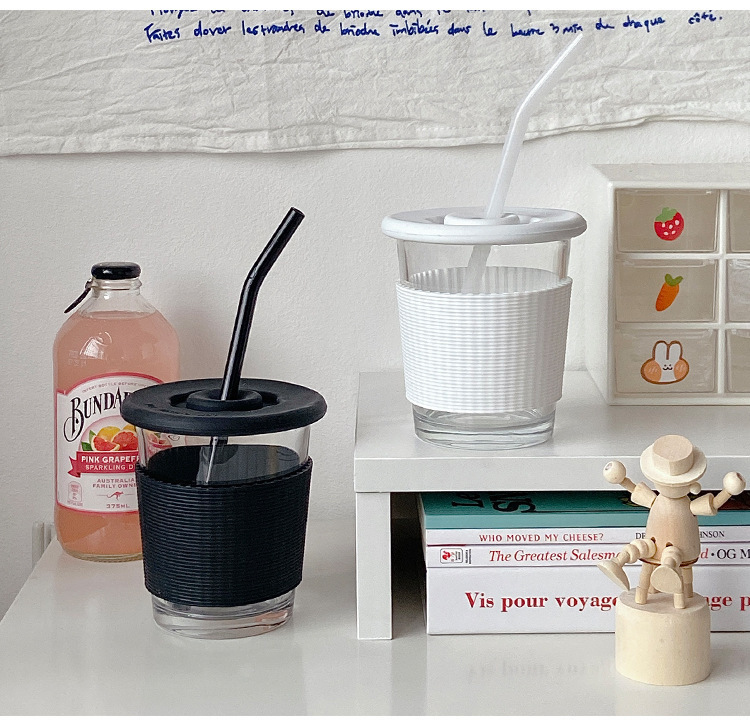 ins popular coffee shop American cold brew iced latte coffee cups, beverage juice cups, cold drink cups, simple glass cups Application Scenario
