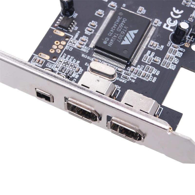 PCI-E 1394 video capture card, camera DV capture card, PCIE 1X 1394 Firewire card, driver-free details Picture