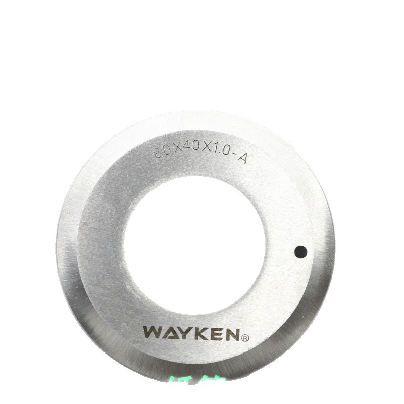 Cutting machine circular blade, leather slitting blade, slitting circular blade, Taiwan WAYKEN slitting circular blade, cutting Application Scenario