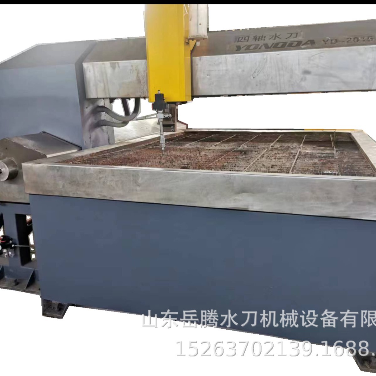 The gantry-type CNC water cutting equipment for stone water cutting machines operates stably. Second-hand rock plate benchtop water jet Item Picture