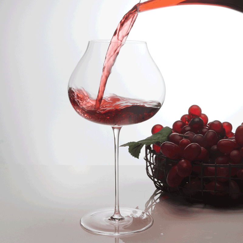 Ultra-thin glass wine glasses, goblets, foam packaging, high appearance level, household large-capacity glass wine glasses set full figure