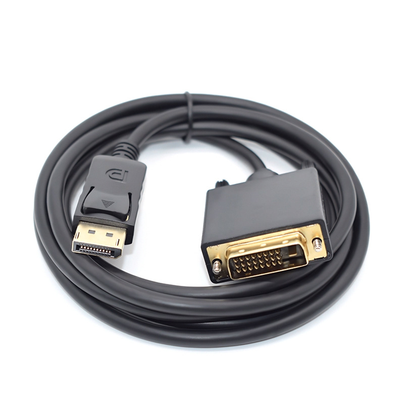Wholesale dp to dvi 1.8-meter adapter cable, computer signal converter, dp to dvi 1.8-meter conversion cable full figure