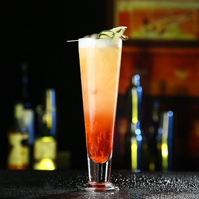 Long Island iced tea cocktail cups, bar and restaurant cups, straight cups, Mojito cups, Colin cups, glass beverage cups, juice cups details Picture