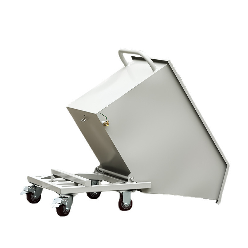 The SJ-txc chip collection truck is a self-unloading hand-pushed waste material for heavy industrial waste such as aluminum chips in the workshop Item Picture