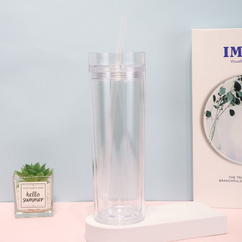 【 Processing and Customization 】 Double-layer high-temperature resistant straight cup with a concave mouth, large-capacity office water cup factory Specification drawing