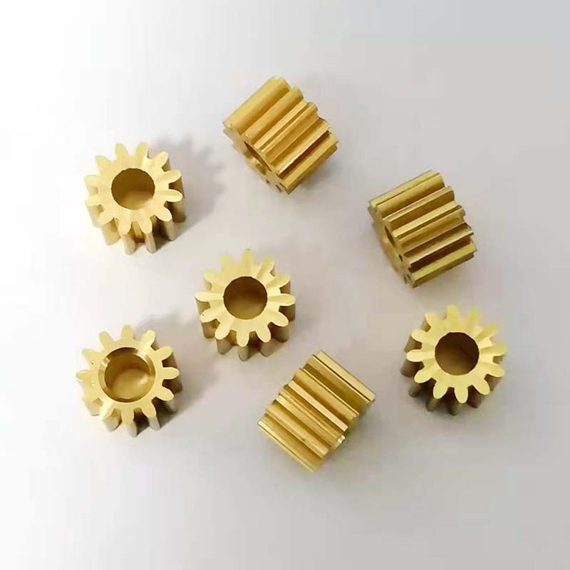 0.5 module copper gear with 12 teeth and 3.17mm holes, tightly fitted toy transmission metal straight teeth, outer diameter 6.9mm, free shipping Application Scenario