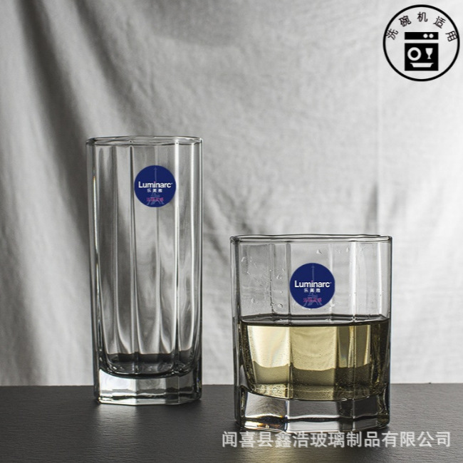 Wholesale of classic octagonal straight tea cups from Lemeiya, suitable for both hot and cold beverages, juice, coffee, whisky and milk full figure