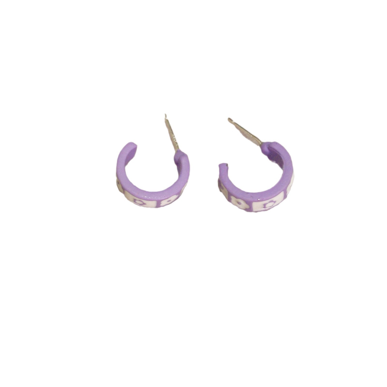 Small, elegant, simple and everyday C-shaped flower ear loops and stud earrings for women, trendy Korean style on Instagram, with a niche design sense Item Picture