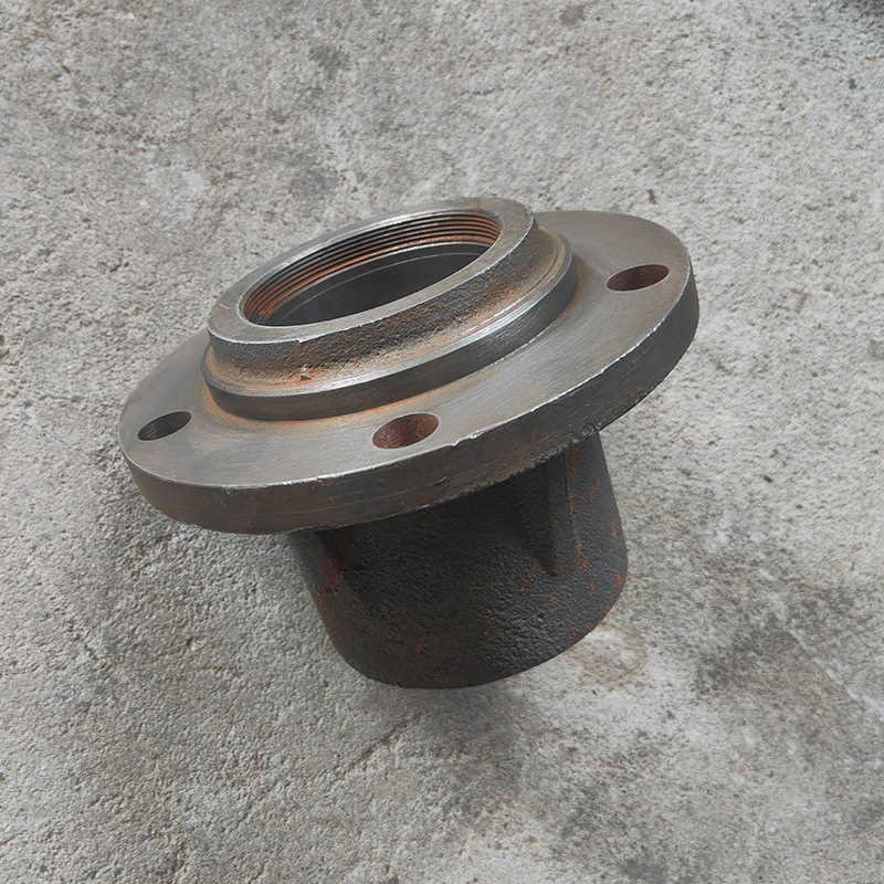 5-hole hub thickened axle head, carriage tire, handcart, ash hopper cart, trailer axle, traction half shaft, hoist head accessories Specification drawing