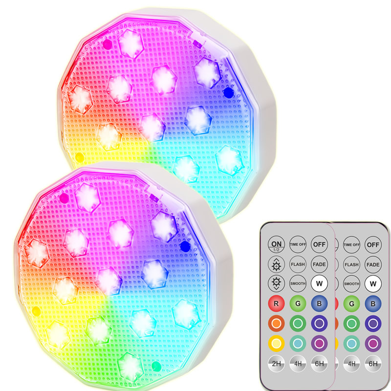 New best-selling rechargeable battery wireless 13-lamp LED swimming pool light, water and land dual-purpose diving light strip suction cup magnet full figure