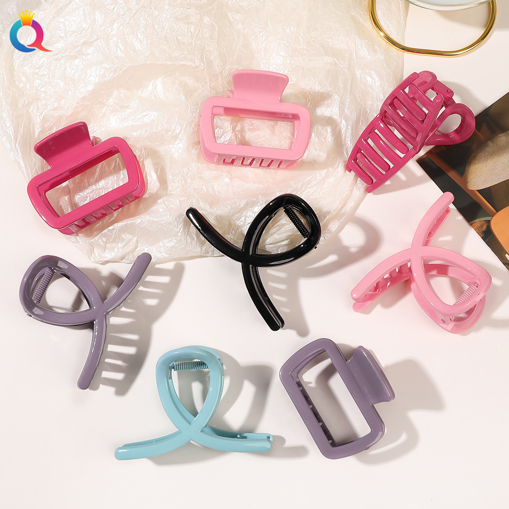 Qiyue Cross-border creme-colored hairpin for the back of the head, princess hairpin, elegant shark hairpin, and hairpin accessories wholesale full figure
