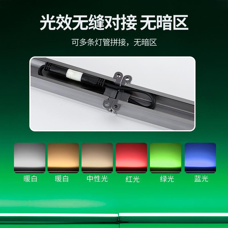 led strip lights, outdoor waterproof hotel building lighting project lights, contour lights, 512 external control seven-color running lights details Picture