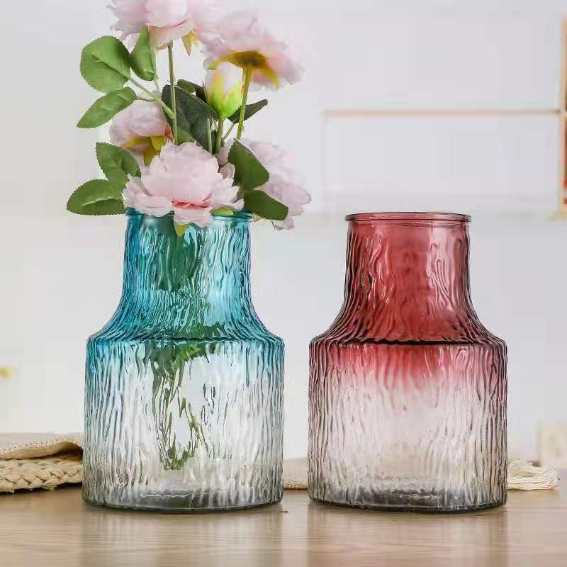 Nordic minimalist creative vase, transparent vase, water-grown lucky bamboo, lily glass vase, living room dining table decoration Specification drawing