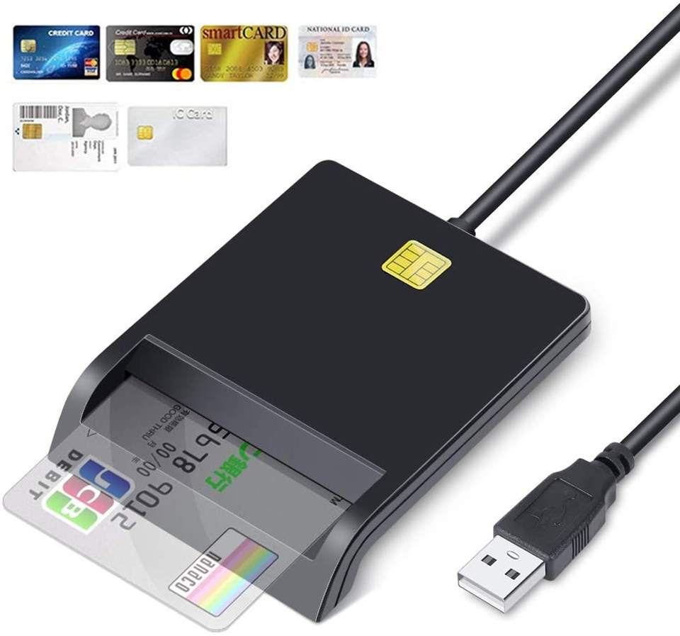 Cross-border exclusive USB2.0 smart card reader, ATM tax filing bank card, ID card, ID IC card reader and writer Item Picture