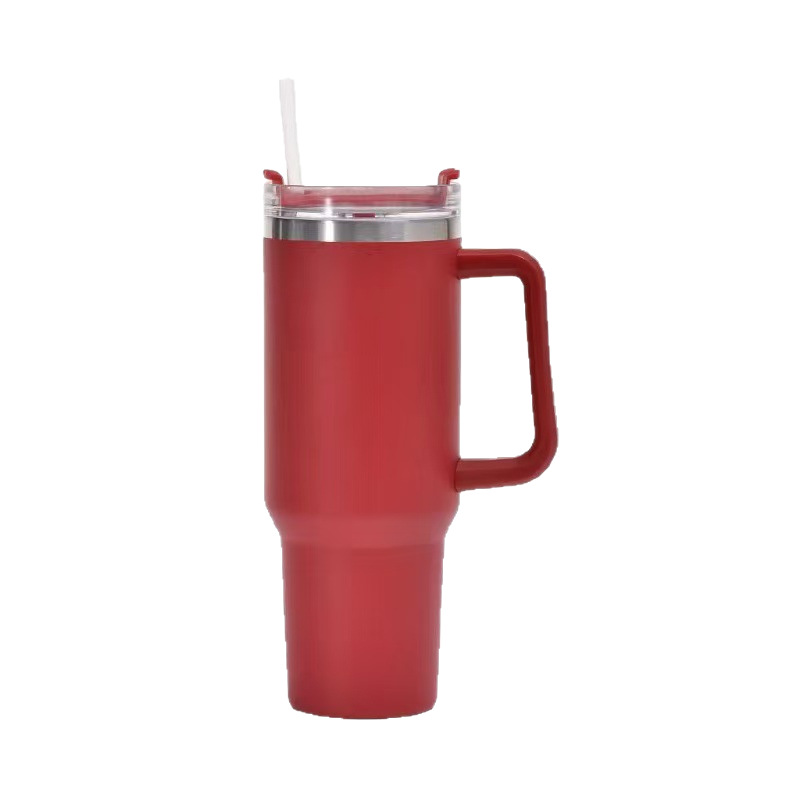 Amazon's best-selling 40oz handle car cup, stainless steel insulated ice cube cup, giant large-capacity insulated water cup Item Picture