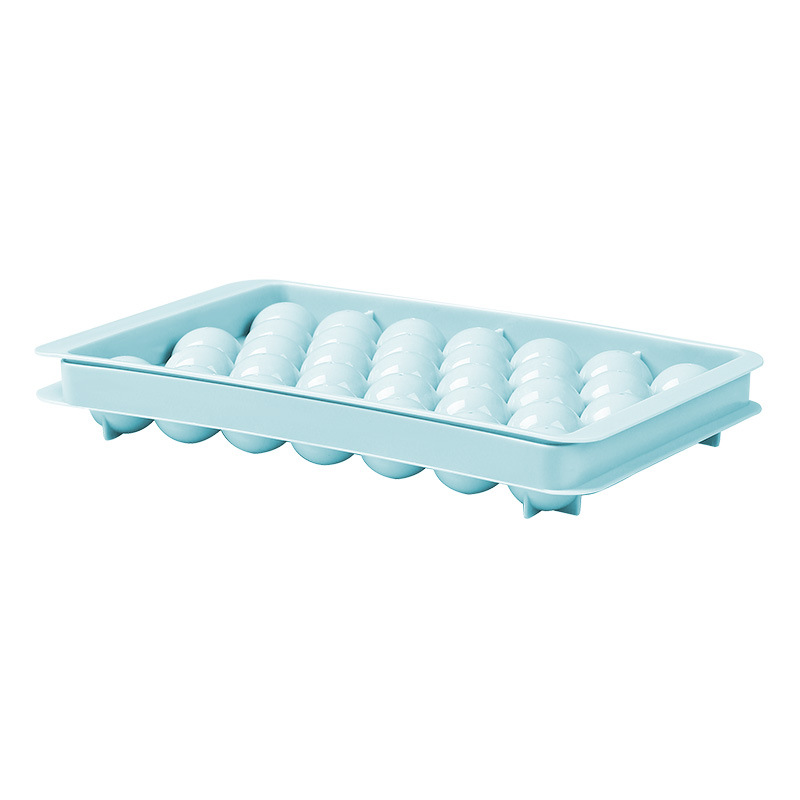 Ice cube mold for making ice boxes, a household round spherical small covered ice block magic tool, food-grade pp ice cube tray Item Picture