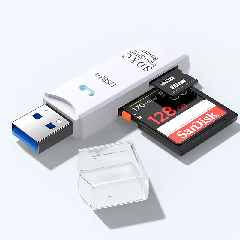 USB3.0 high-speed multi-functional all-in-one camera, sd memory card, tf card, mobile phone and computer, plug and read immediately Item Picture