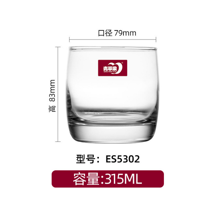 Creative transparent glass cups, beer mugs, restaurant bars, KTV whisky glasses, foreign wine glasses, thick-bottomed water glasses, beverages Application Scenario