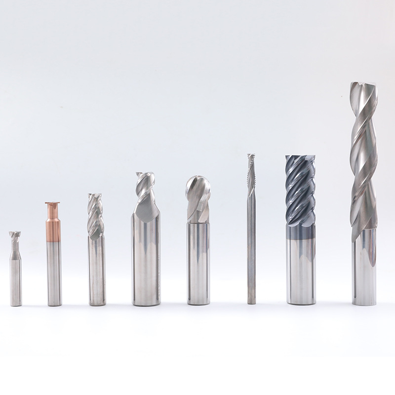 Non-standard milling cutter engraving machine, single-edge 2-edge thread coating flat-bottom end mill, non-standard alloy thread milling cutter Specification drawing