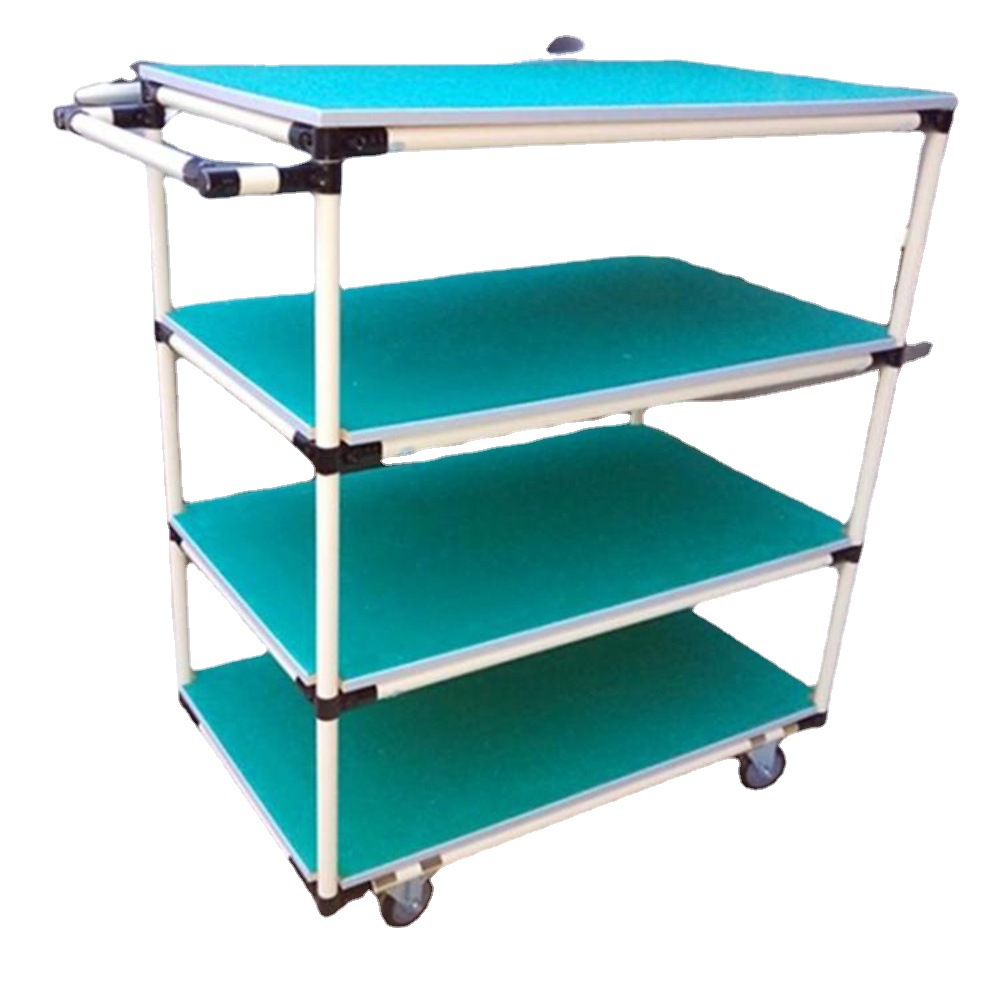 Factory wholesale multi-layer mobile material trolleys, lean pipe trolleys, anti-static turnover trolleys, wire rod tool trolleys Item Picture