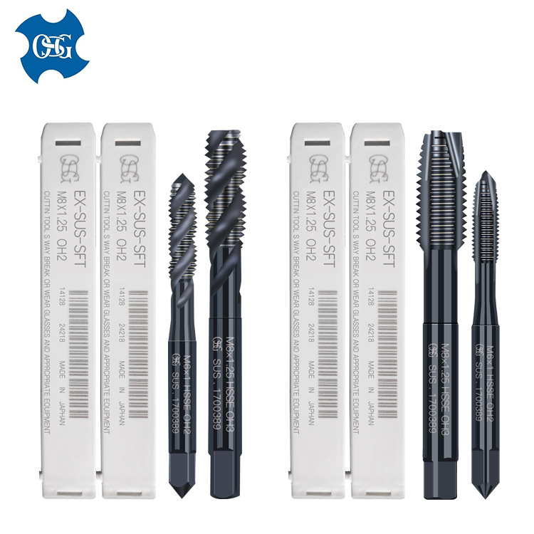Japanese OSG fine-threaded black titanium-coated extrusion taps and taps M8, M10x1, M10, M12x1.25, M14, M22X1.5 Item Picture