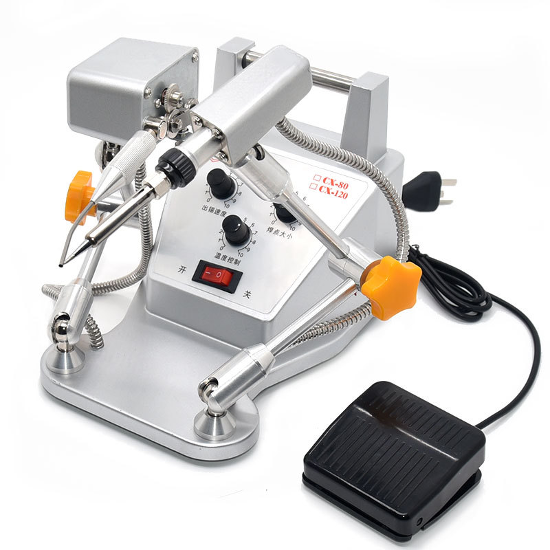 The manufacturer of foot-operated soldering data cables for soldering machines produces 60W temperature-adjustable automatic internal heating soldering machines Item Picture