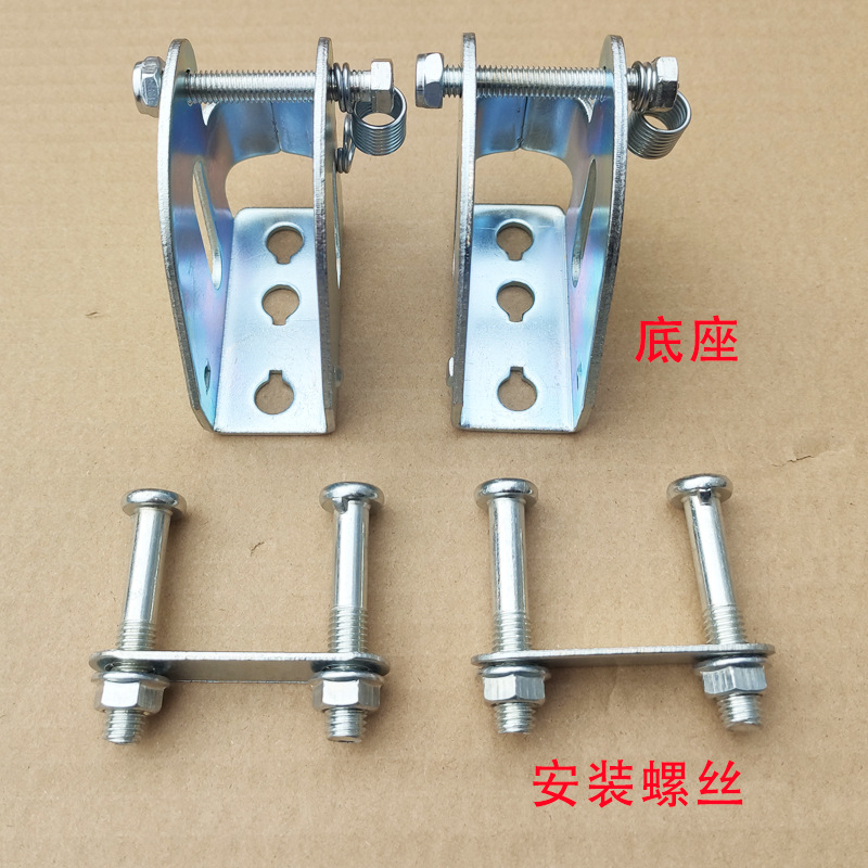 Folding handle base, flatbed cart, handcart, handrail base, hinge pull rod, fixed frame, tripod, trailer accessories Specification drawing