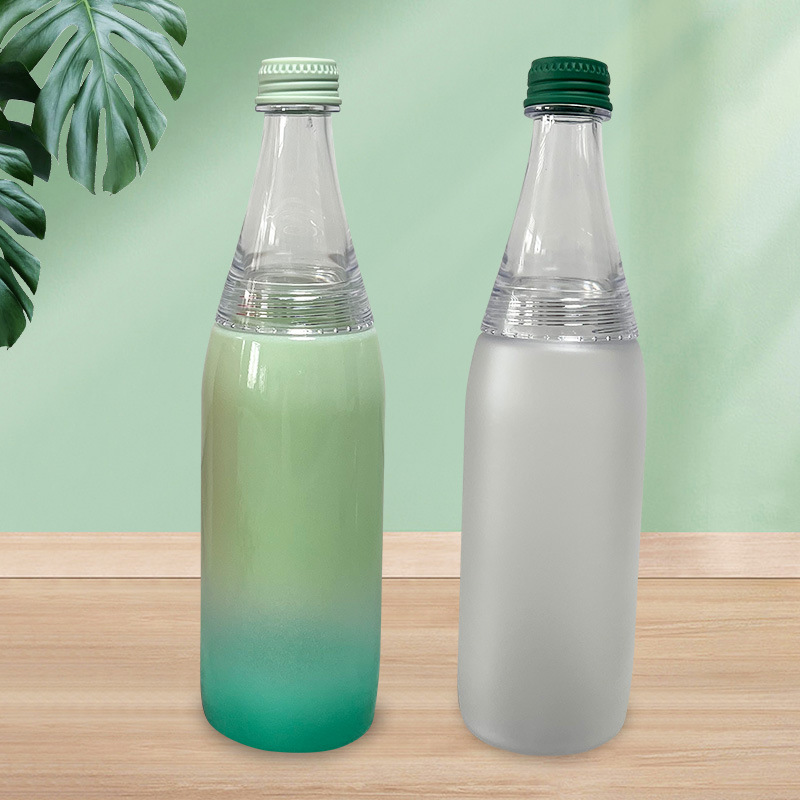 Cross-border exclusive fashion water bottles, Amazon's new plastic water bottles with gradient colors, outdoor water bottles, high-temperature resistant wholesale details Picture