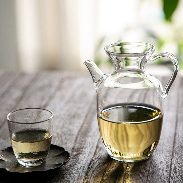 Special tea sets for high borosilicate glass teapots in the style of the Song Dynasty, thickened and heat-resistant office tea brewing utensils Specification drawing
