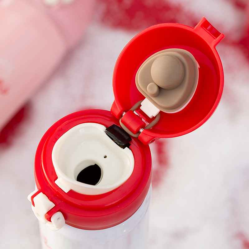 Christmas insulated cup manufacturer directly supplies 304 stainless steel insulated cups, couple and student holiday gifts, portable bouncy cups Specification drawing